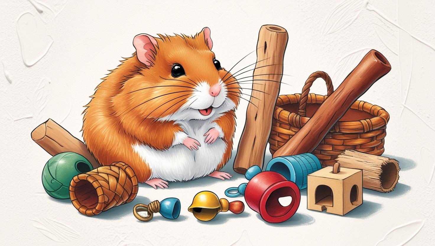 Hamster accessories chew toy